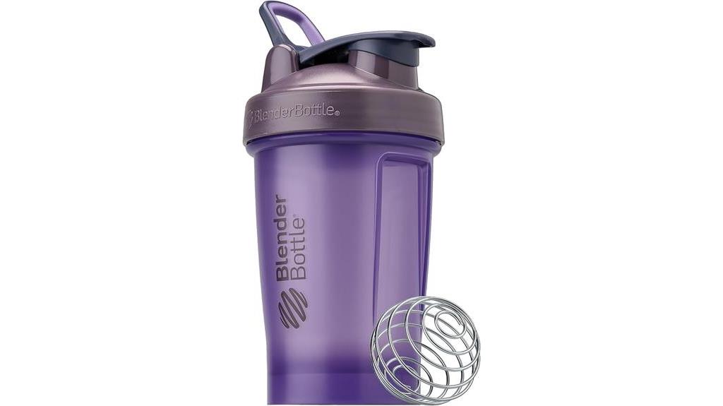 20oz purple shaker bottle