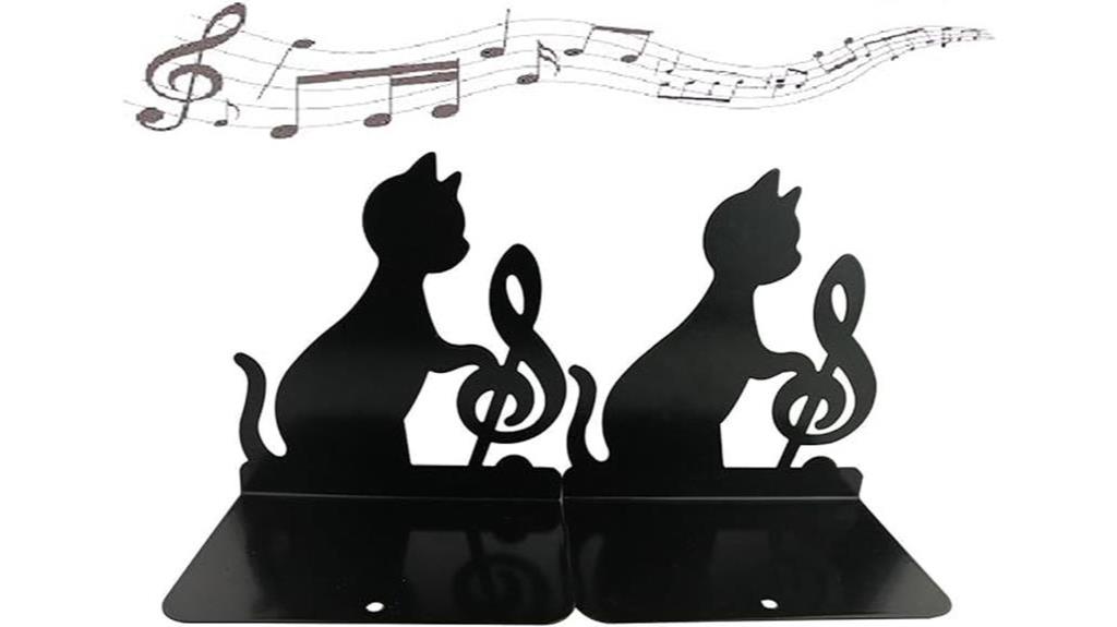 adorable cat bookends music
