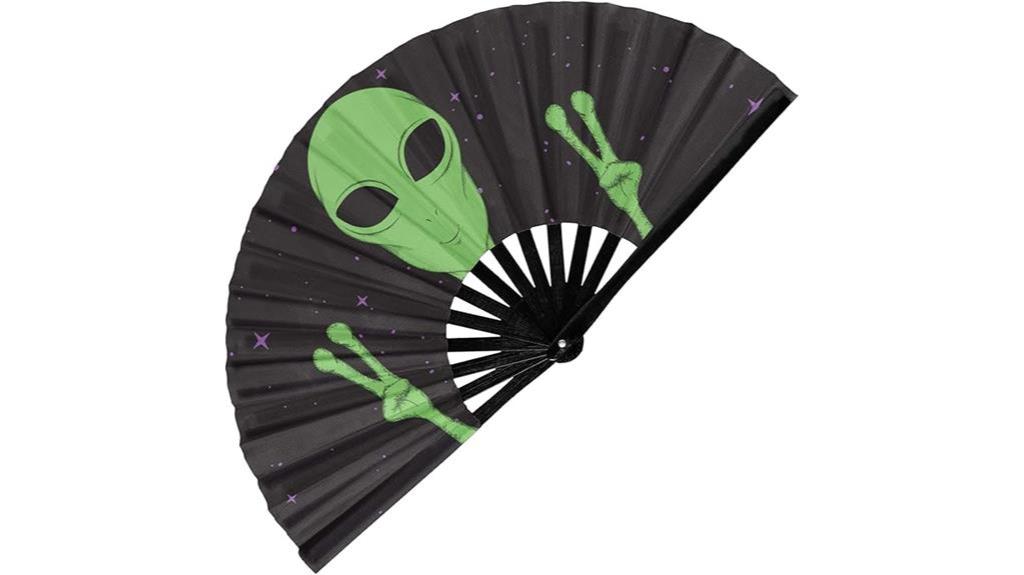 alien design rave fan
