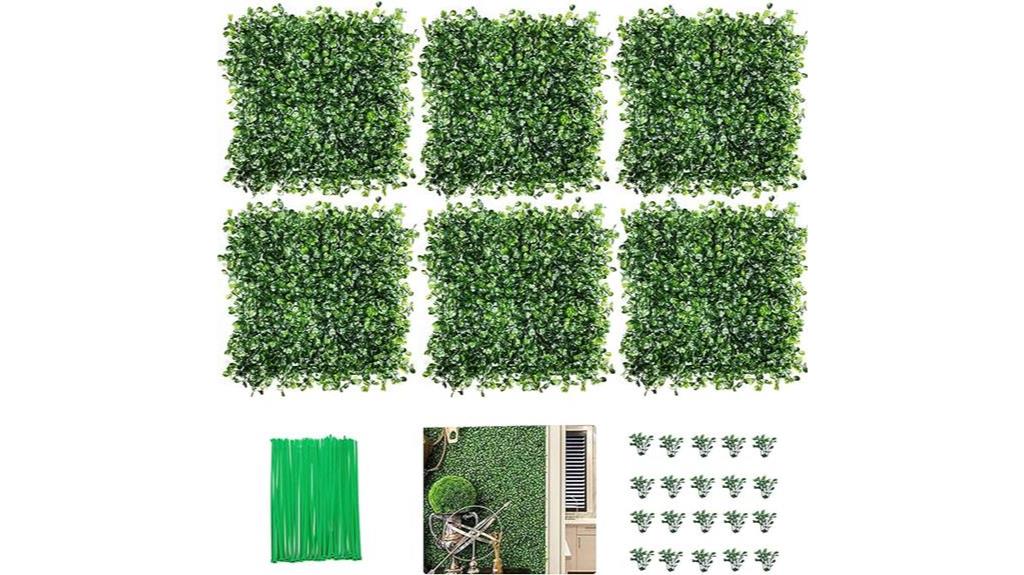 artificial boxwood wall panels