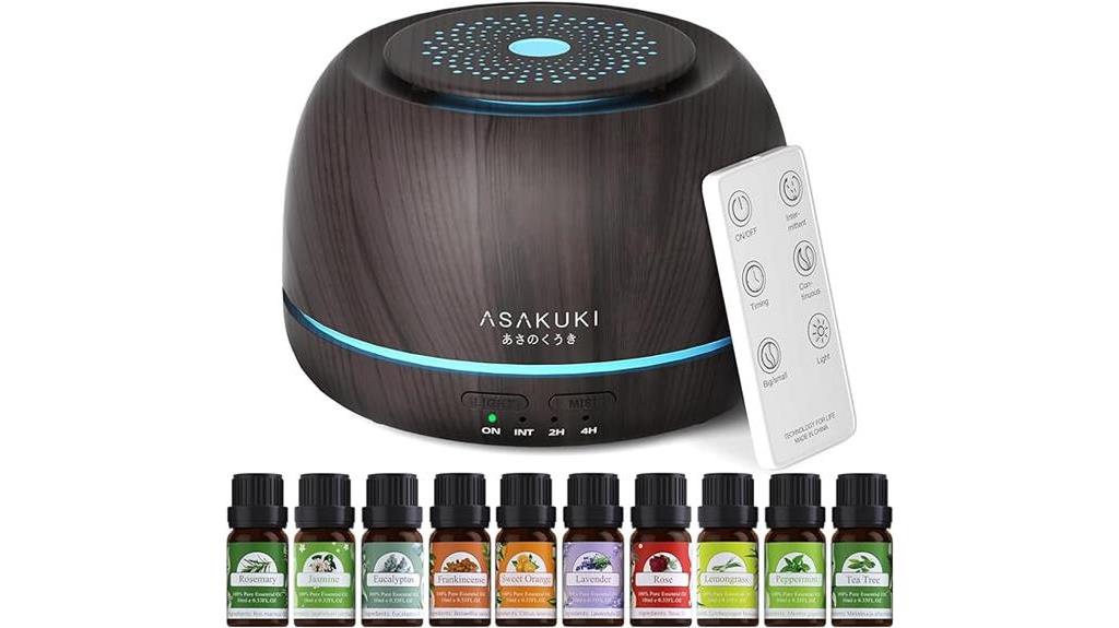 asakuki diffusers with essential oils