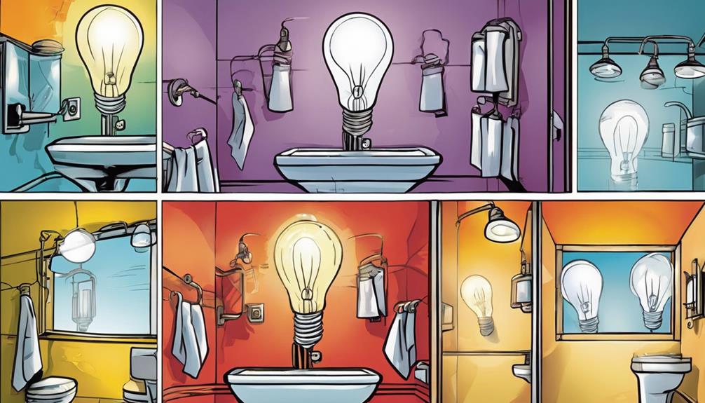 bathroom light bulb selection