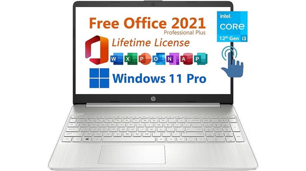 business laptop with office
