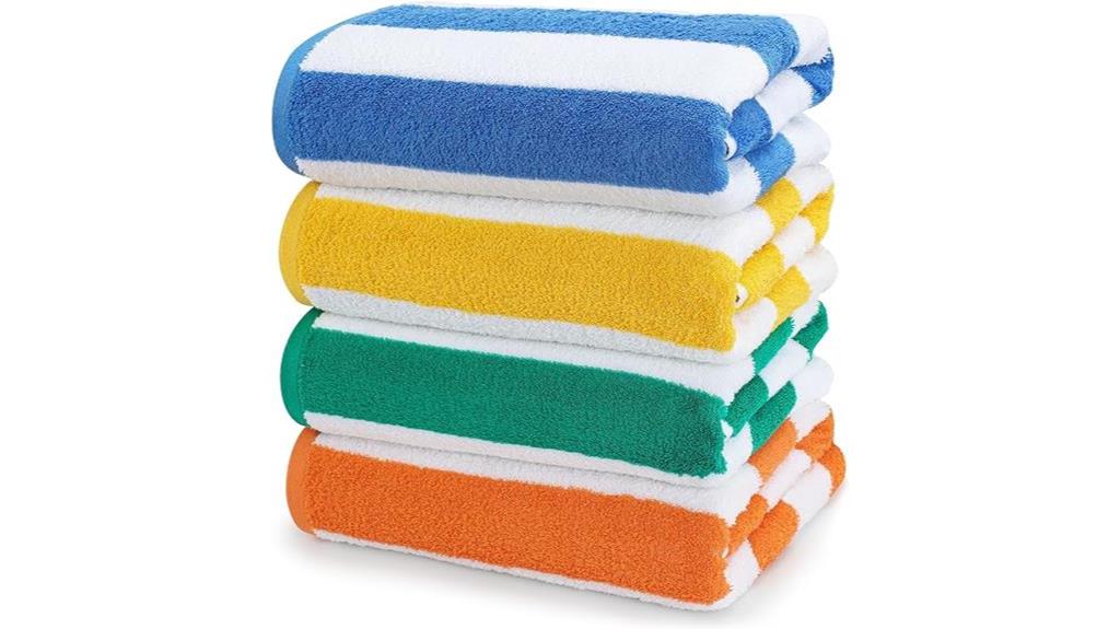 cabana stripe beach towels