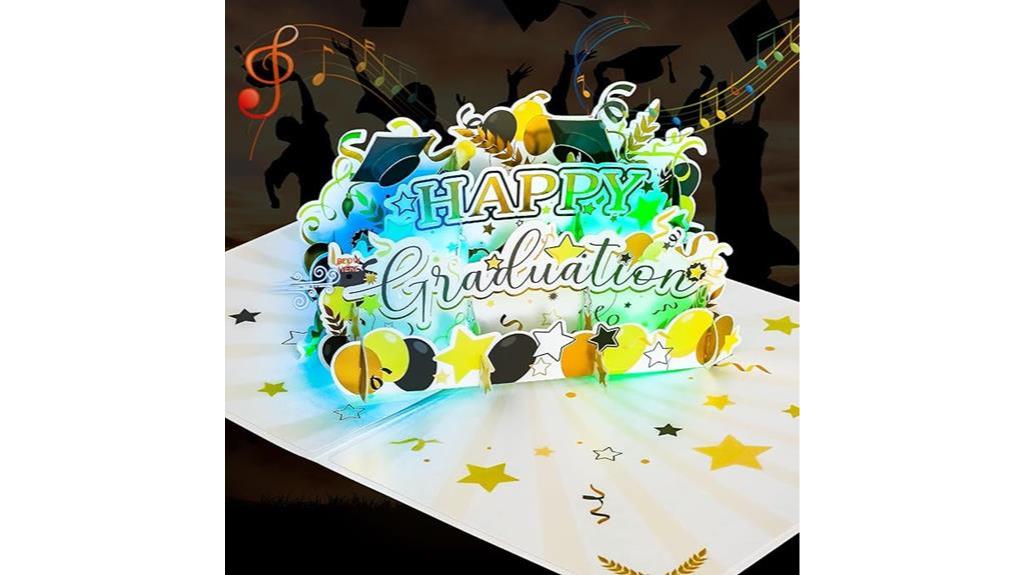 celebratory graduation pop up card