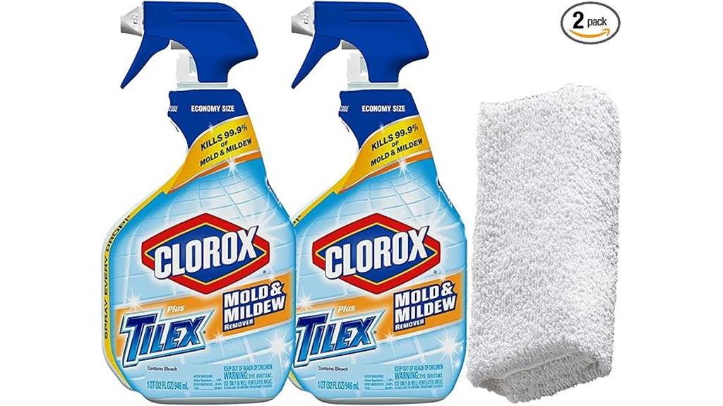 clean moldy tiles effectively