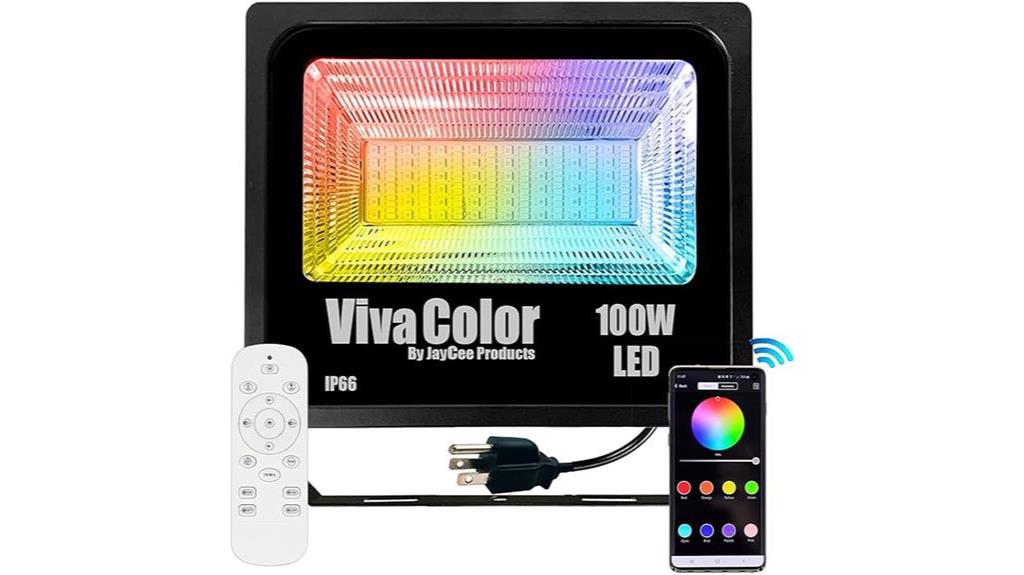colorful led floodlights with bluetooth