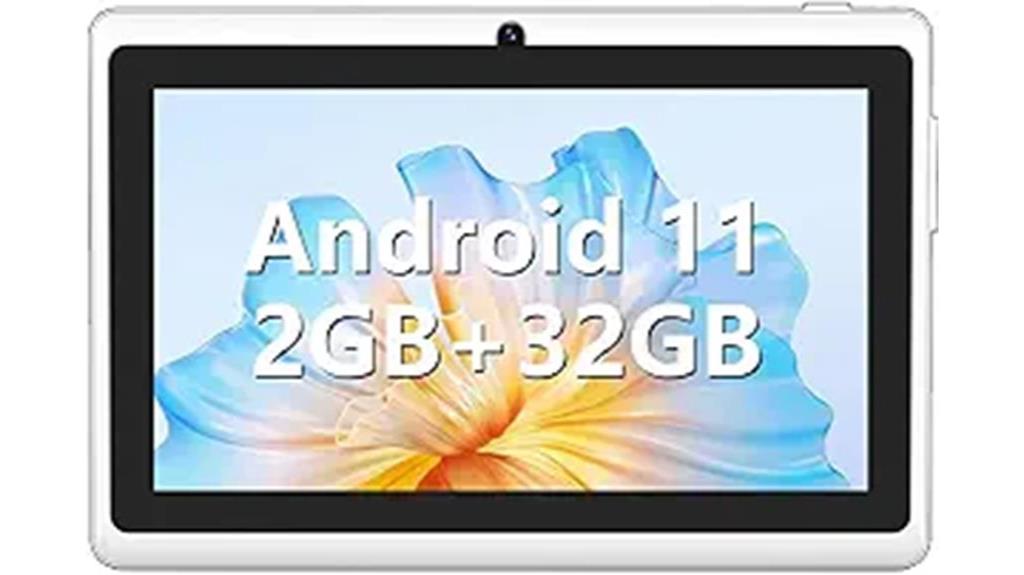 compact android tablet size