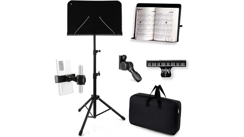 compact folding music stand