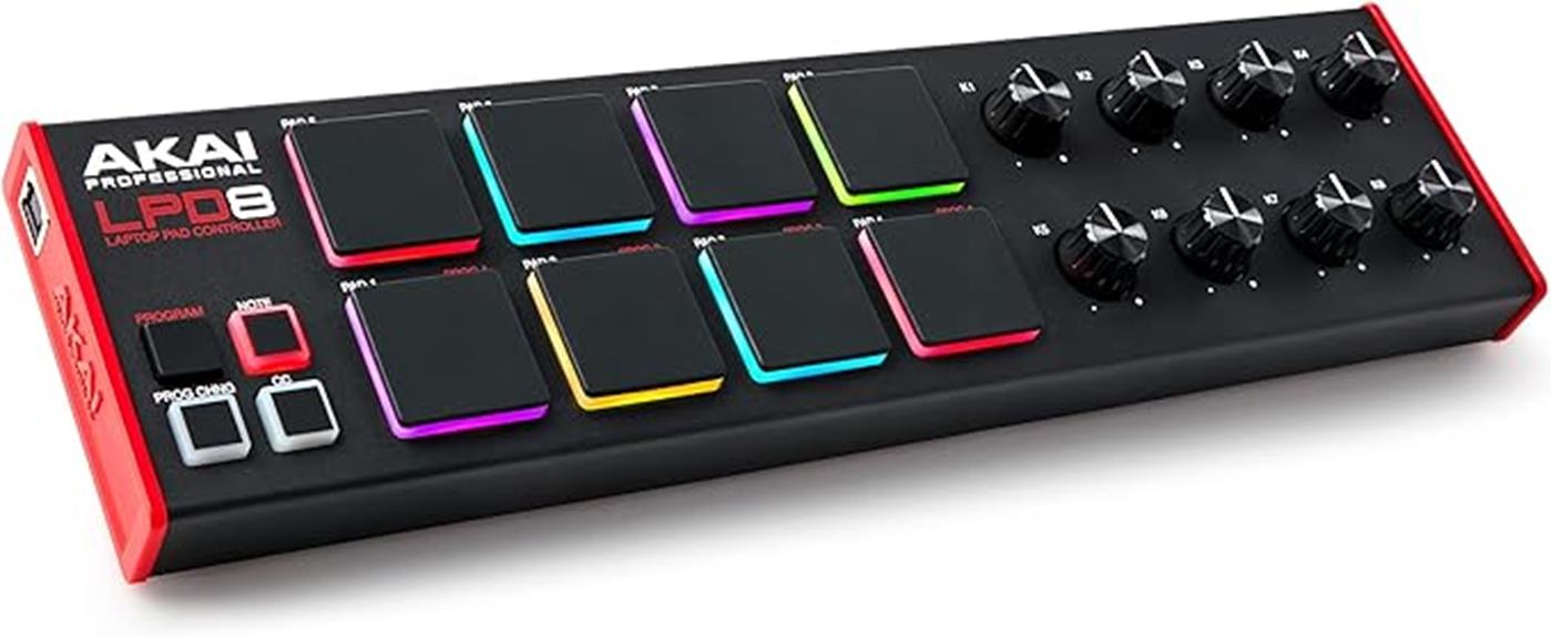 compact midi controller for music