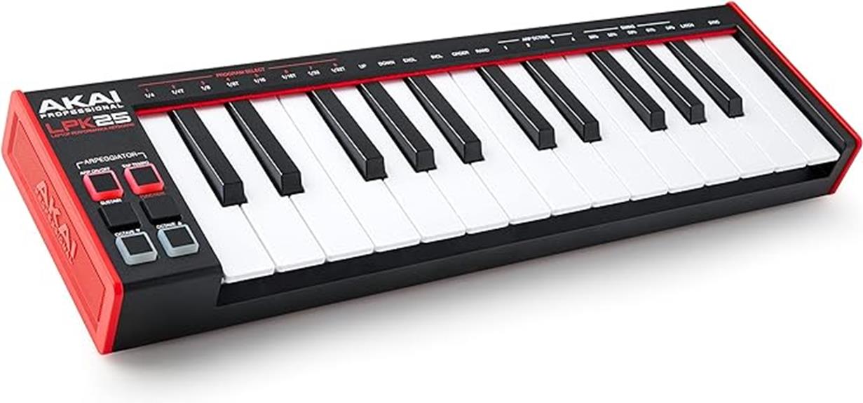 compact midi keyboard controller