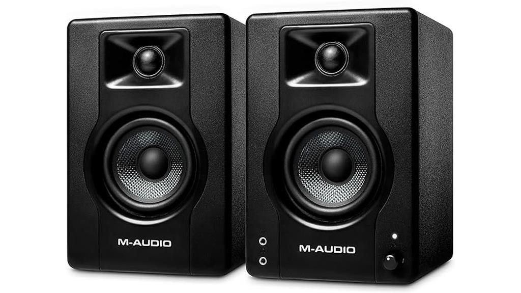 compact studio monitors with quality sound