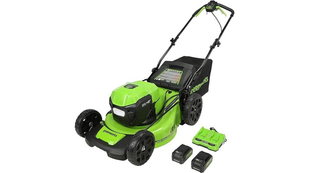 cordless self propelled mower with led headlight