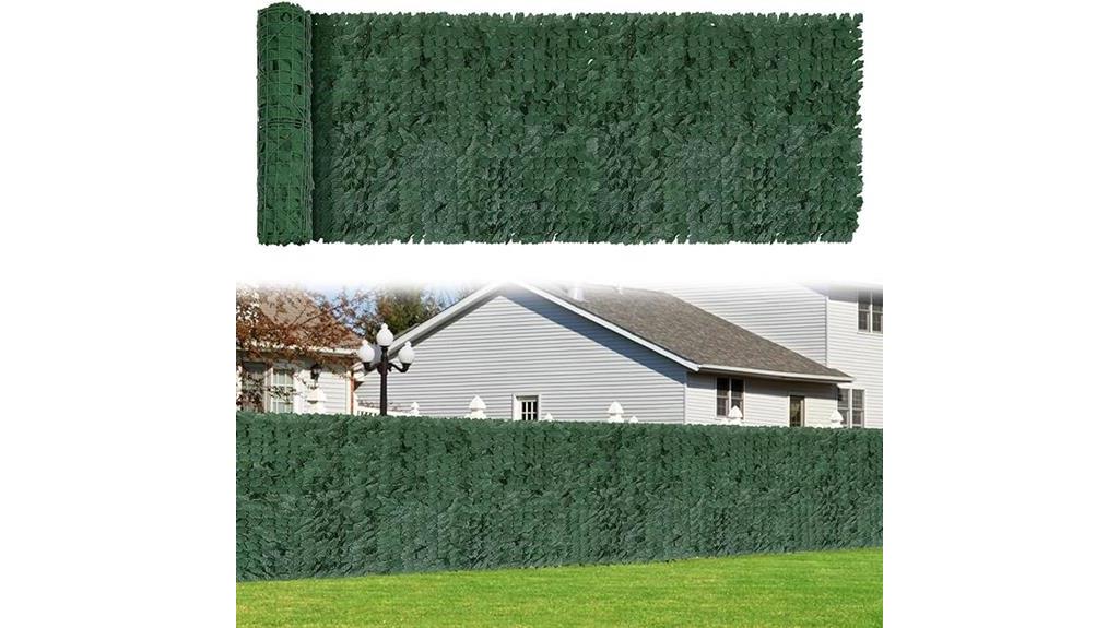decorative artificial ivy fence