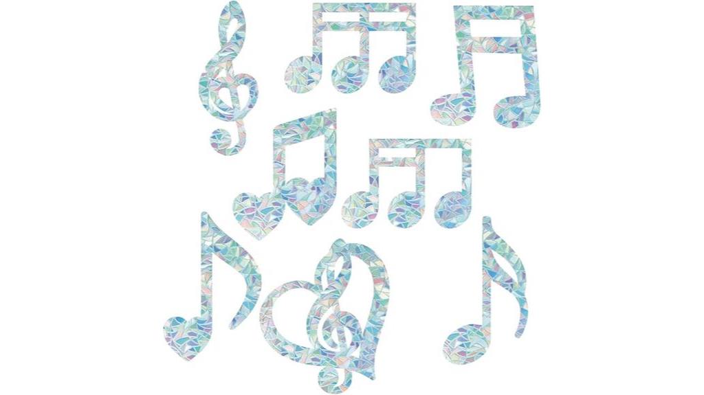 decorative window clings for musicians