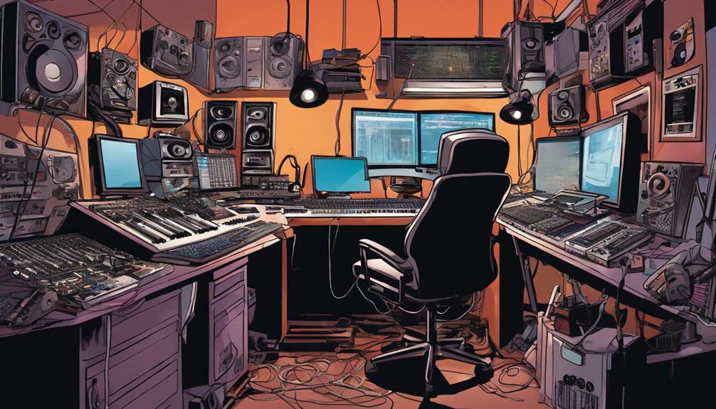 desk for music production