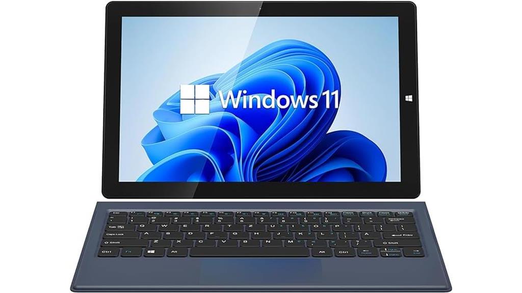 detachable 2 in 1 laptop windows 11 with touchscreen