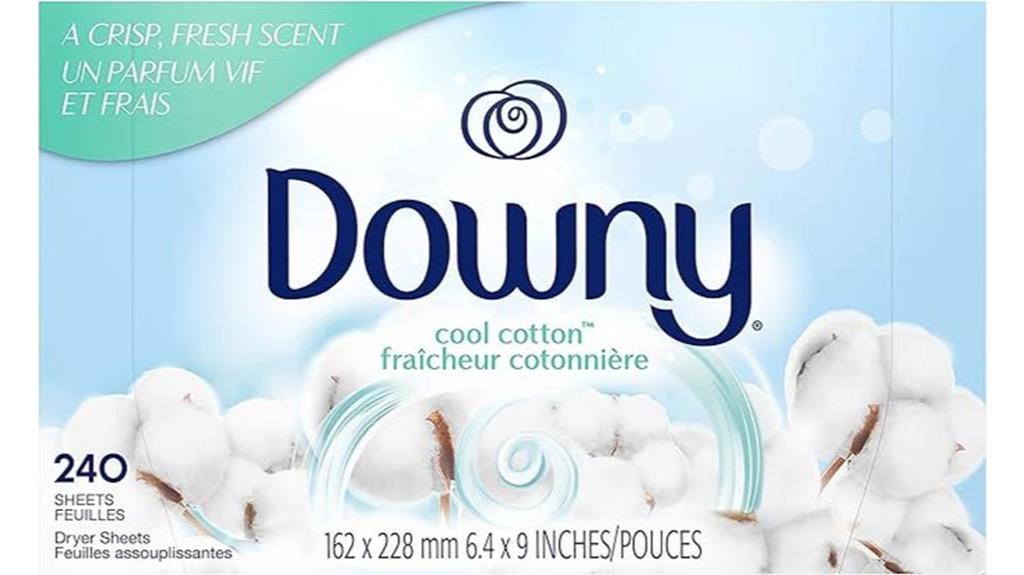 downy dryer sheets cool cotton