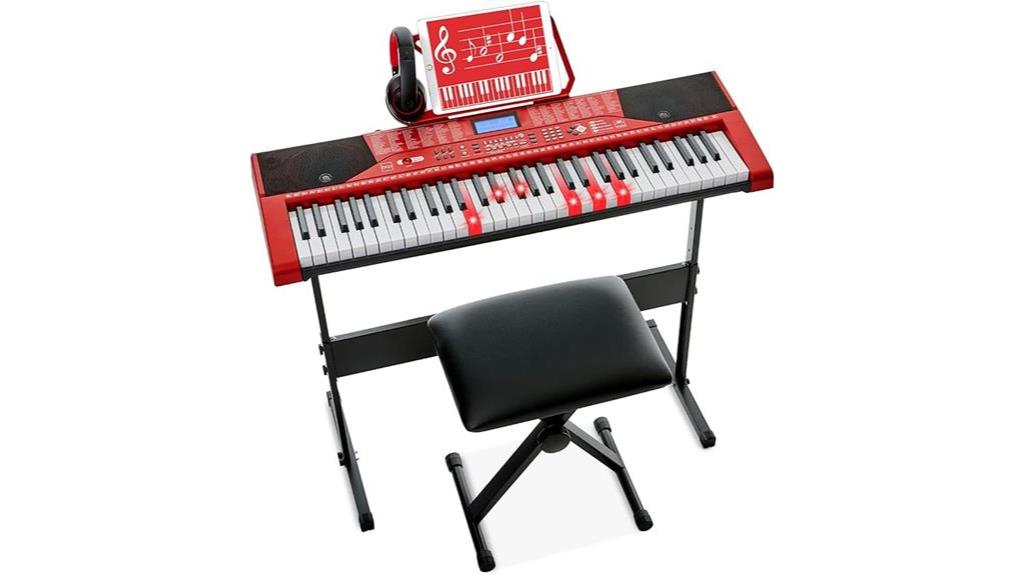 electronic keyboard piano set