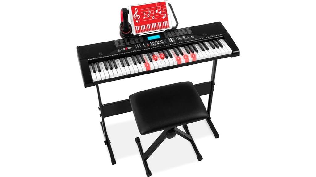 electronic keyboard piano set