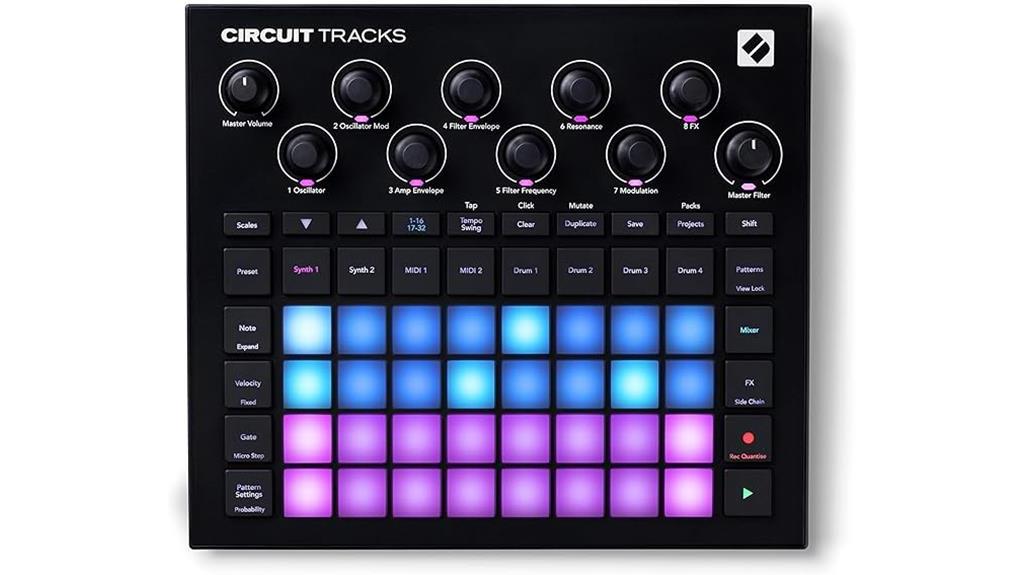 electronic music groovebox sequencer