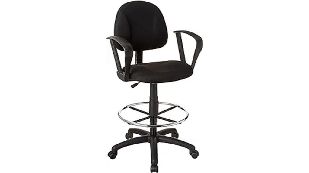 ergonomic drafting chair black