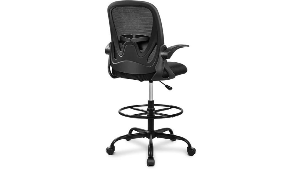ergonomic drafting chair features