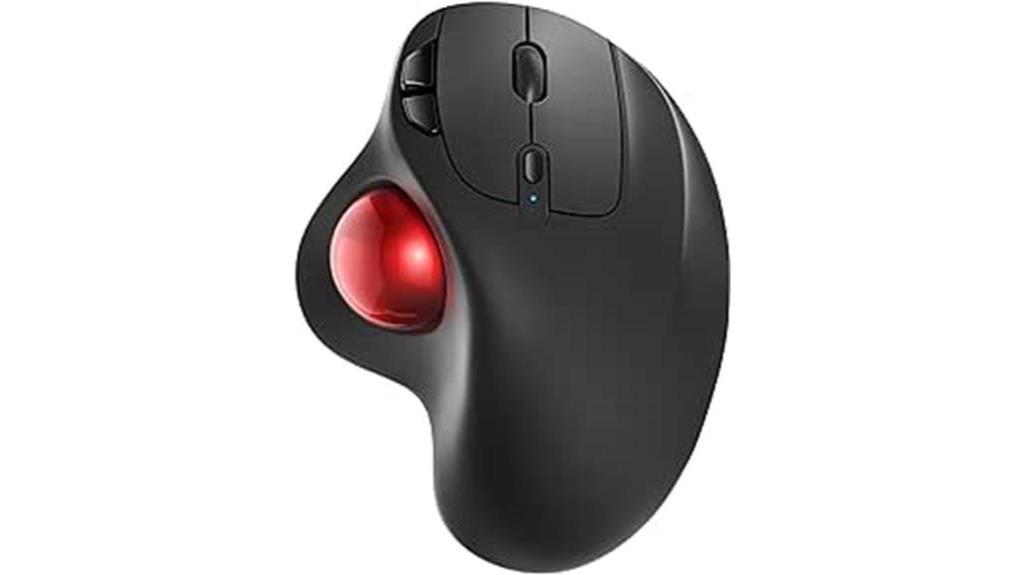 ergonomic wireless trackball mouse