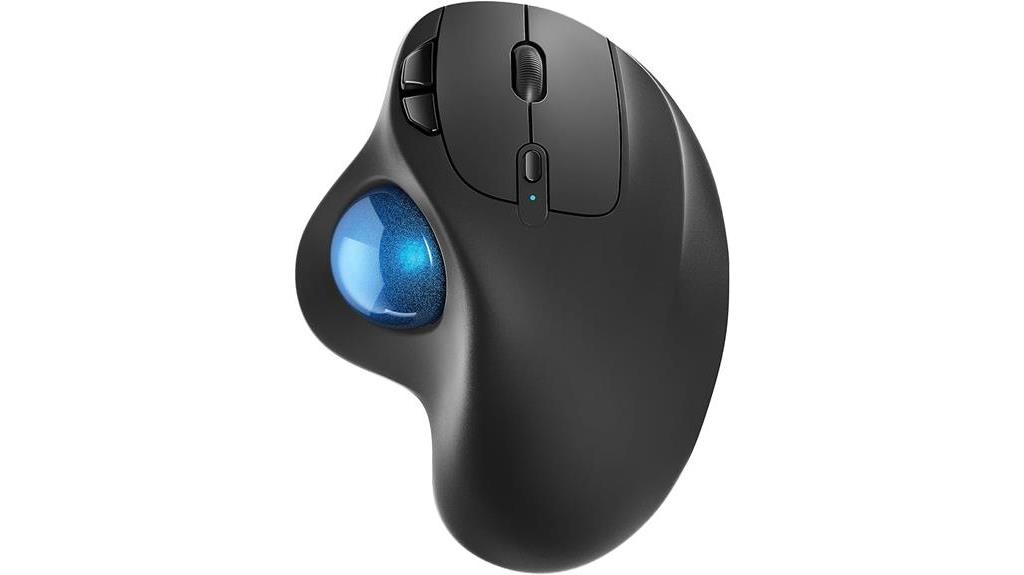 ergonomic wireless trackball mouse