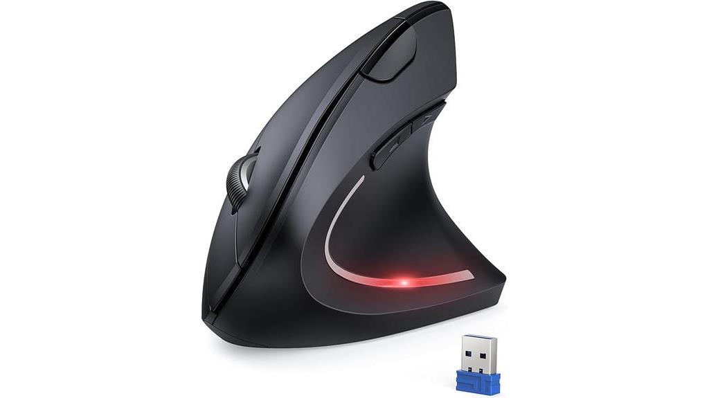 ergonomic wireless vertical mouse