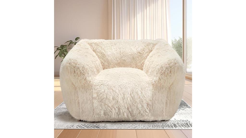 extra large white chair