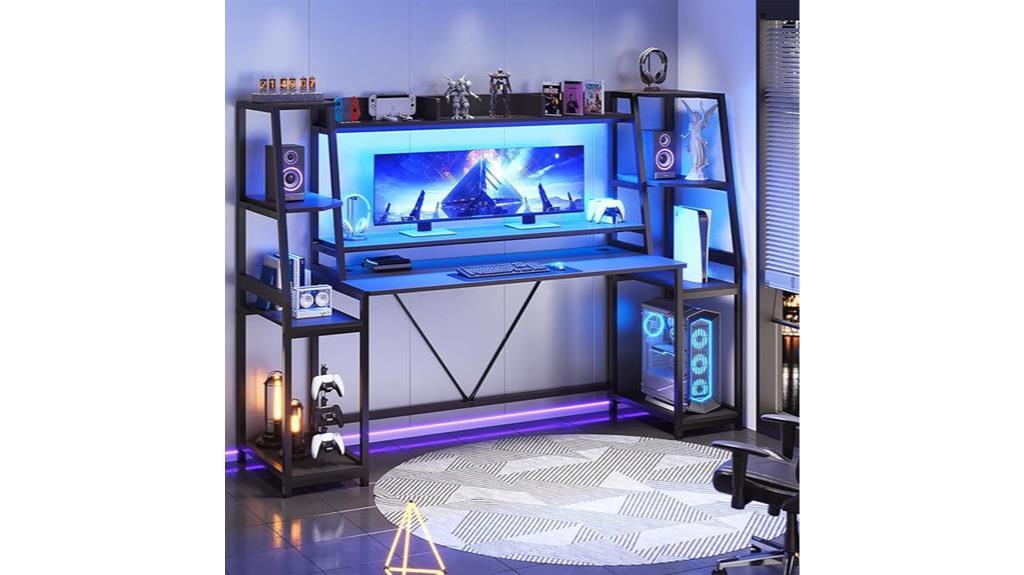 gaming desk with storage