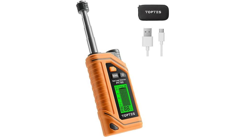 gas detector with flashlight