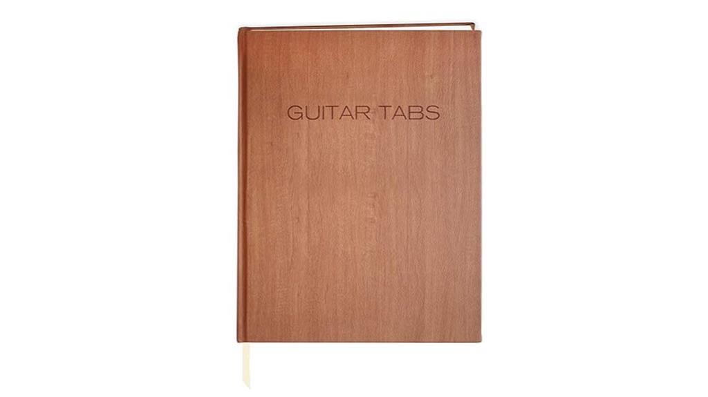 guitar tab notebook journal
