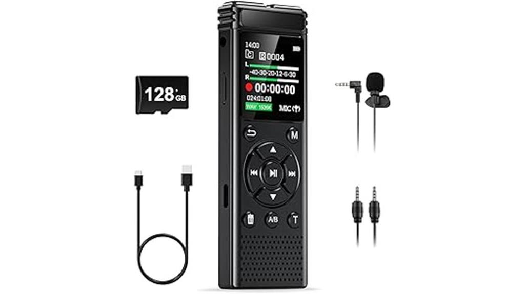 high capacity voice recorder with playback