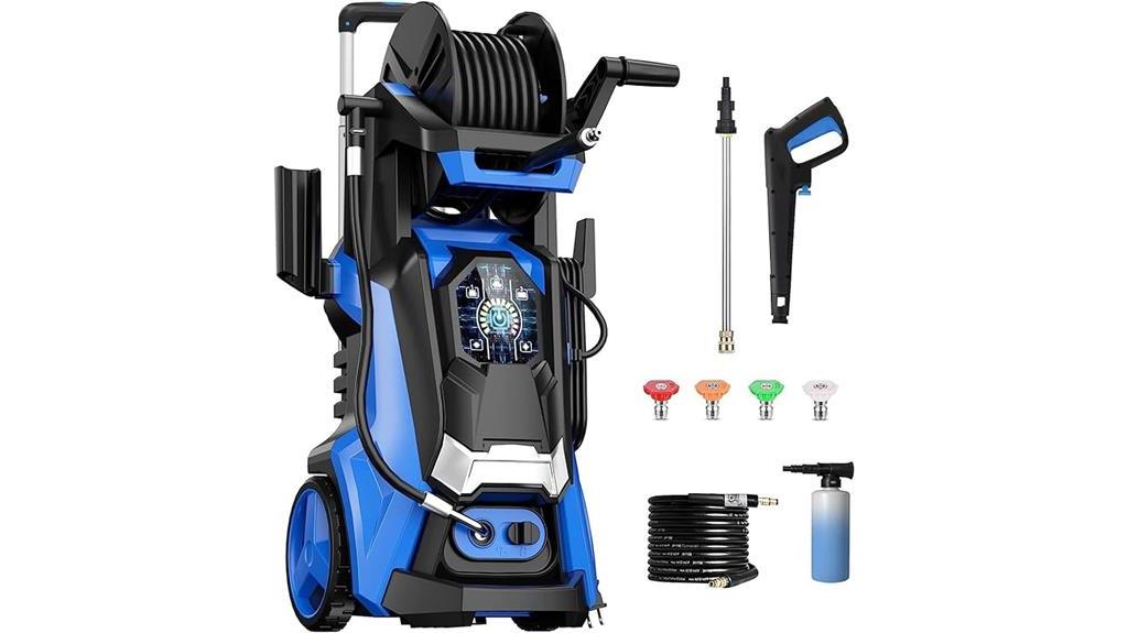 high powered pressure washer features