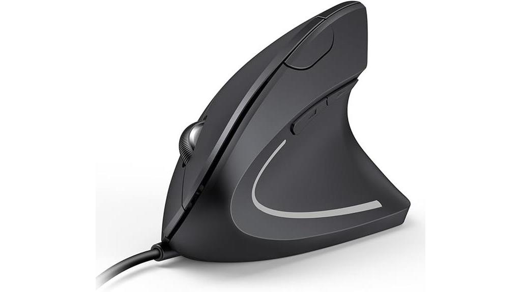 high precision ergonomic wired mouse