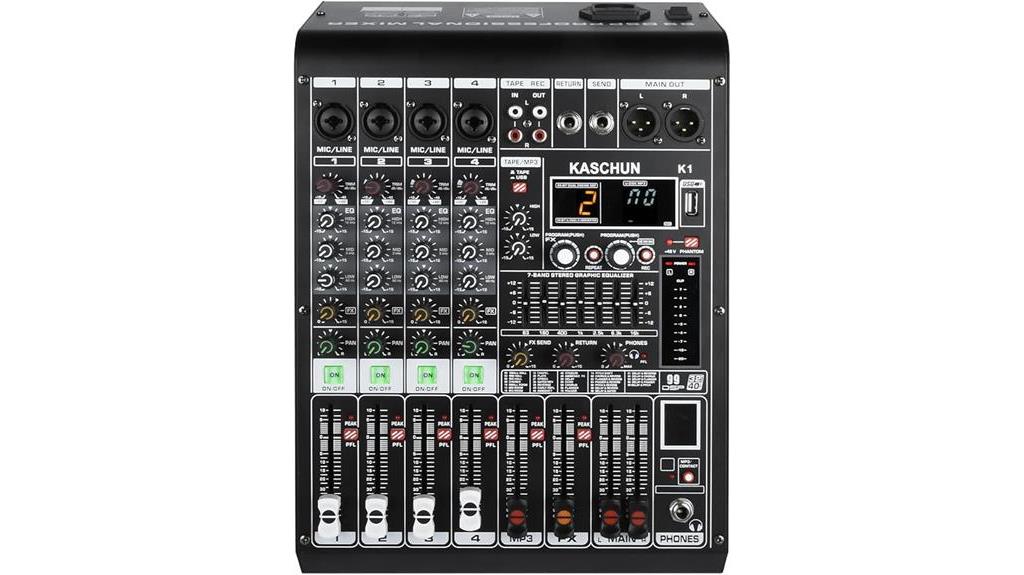 high quality audio mixing console