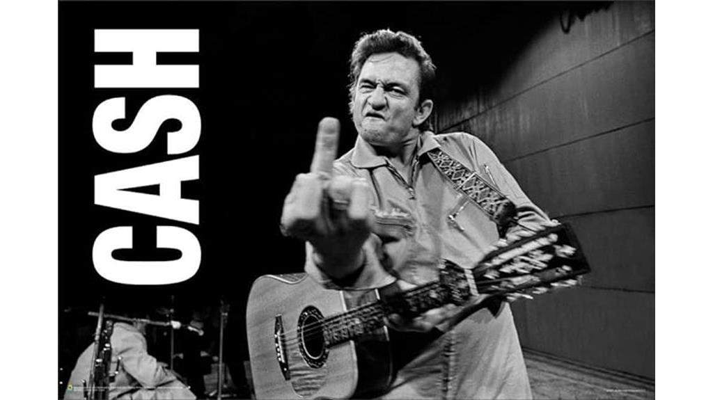 iconic johnny cash poster