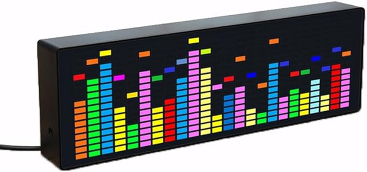led music visualizer clock