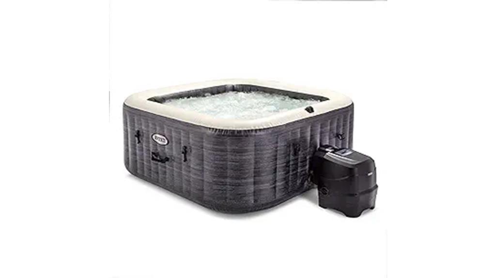 luxurious inflatable hot tub