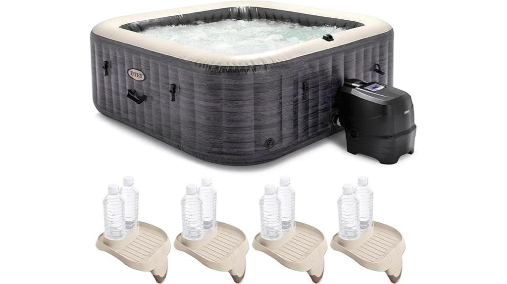 luxurious inflatable square spa