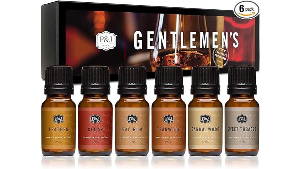 masculine fragrance oil collection