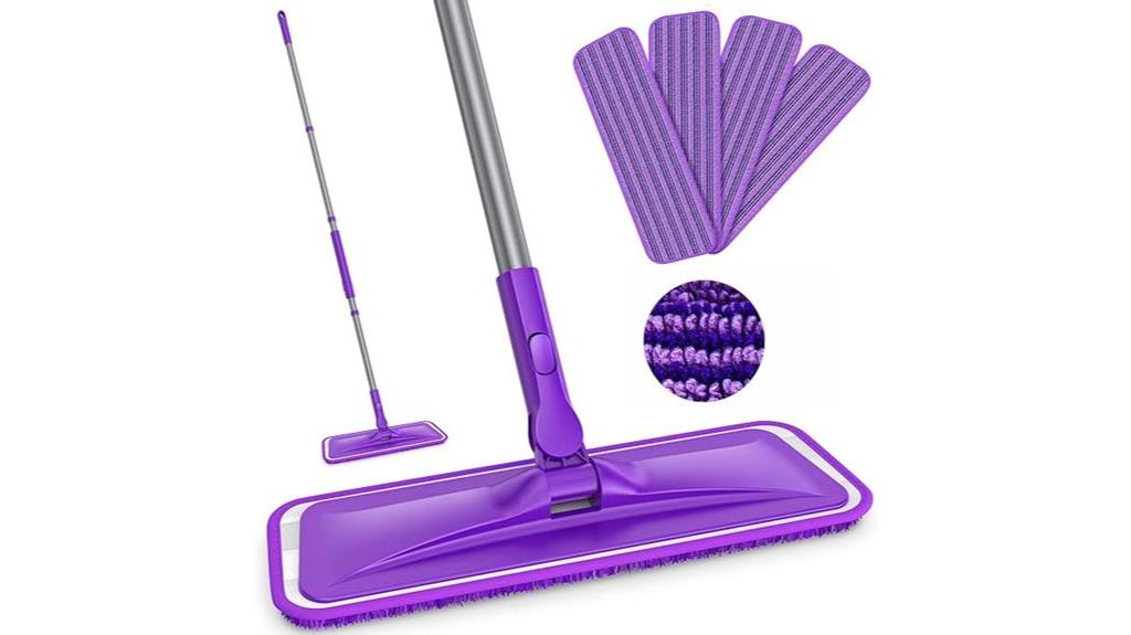 microfiber flat mop set