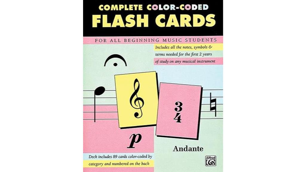music flash cards set