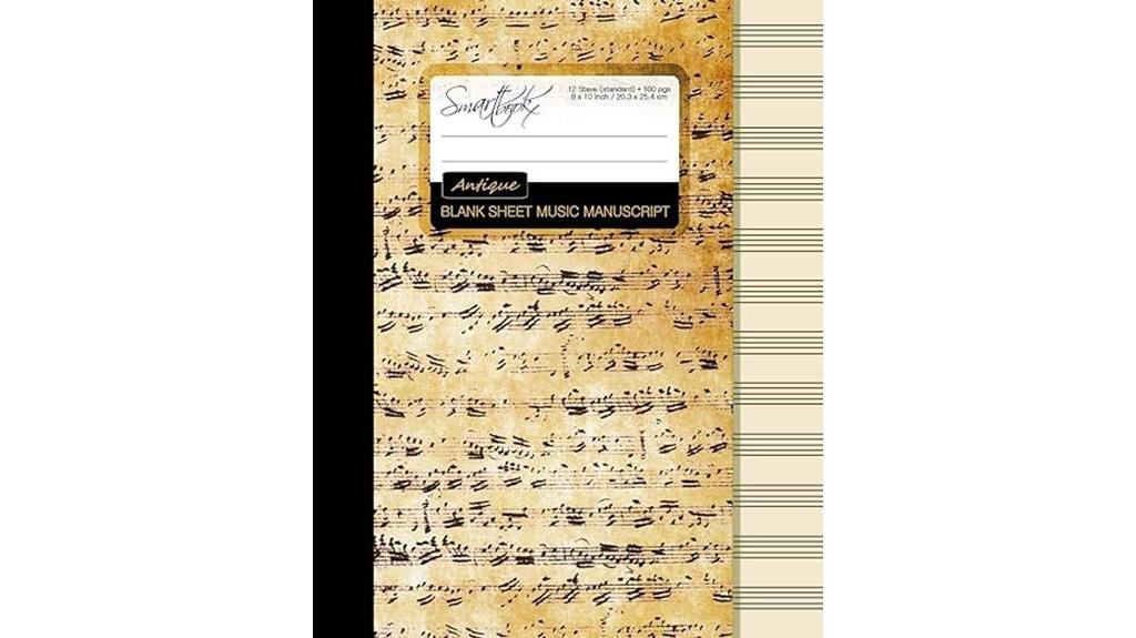 music manuscript paper book