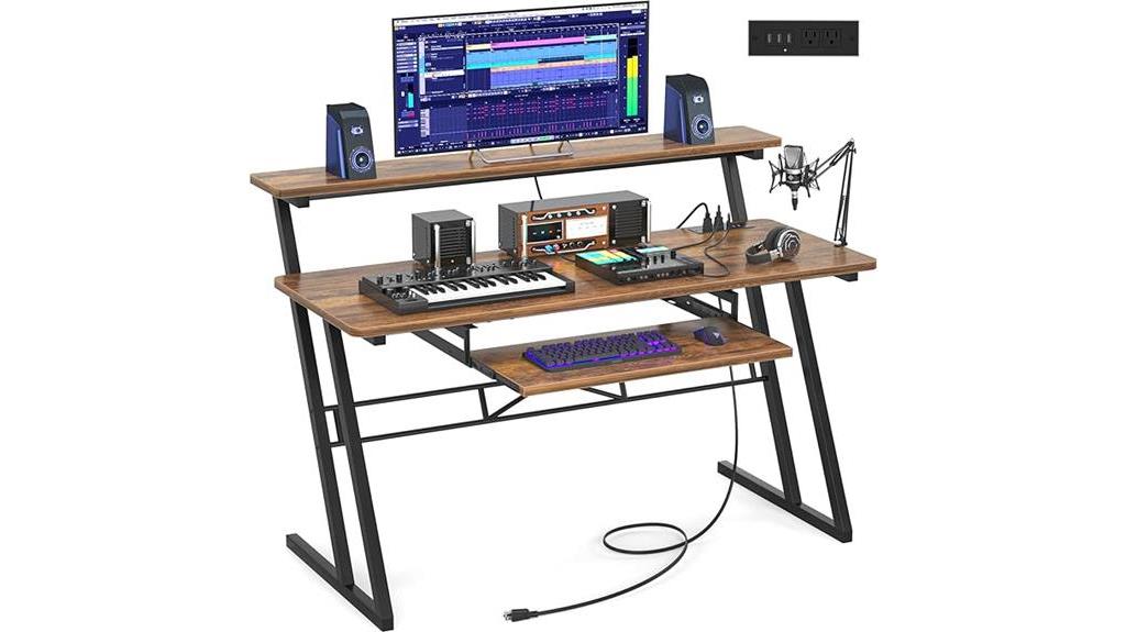 music production desk solution