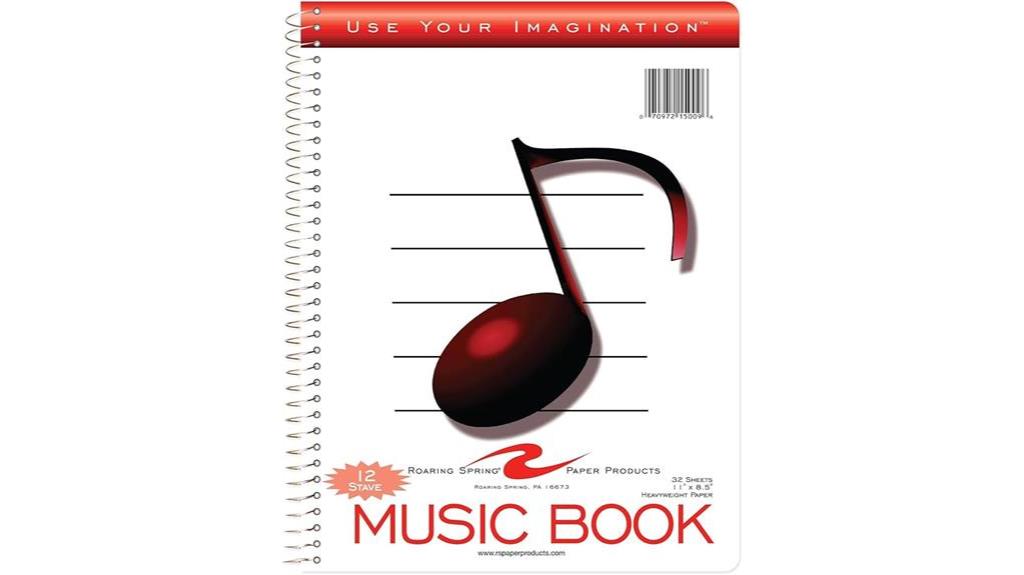 music wire bound notebook