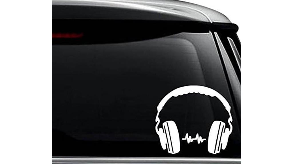 musical decal for headphones
