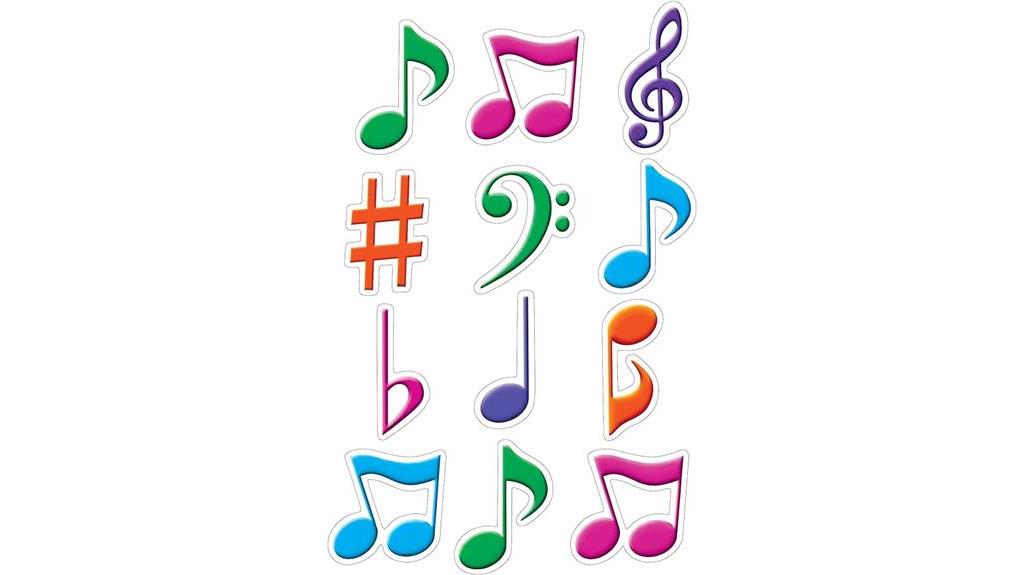 musical notes mini accents